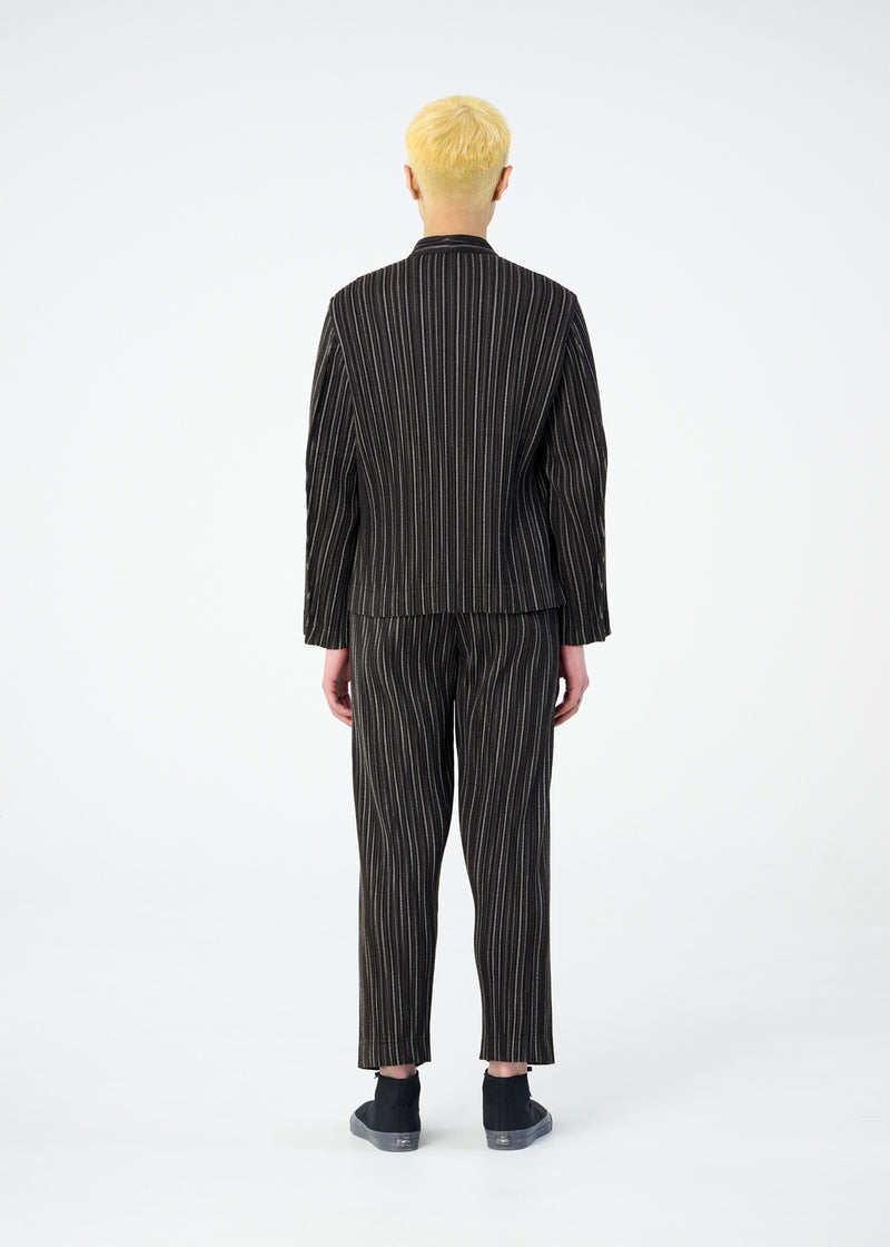 TWEED PLEATS Trousers Red Check