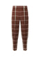 TWEED PLEATS Trousers Red Check