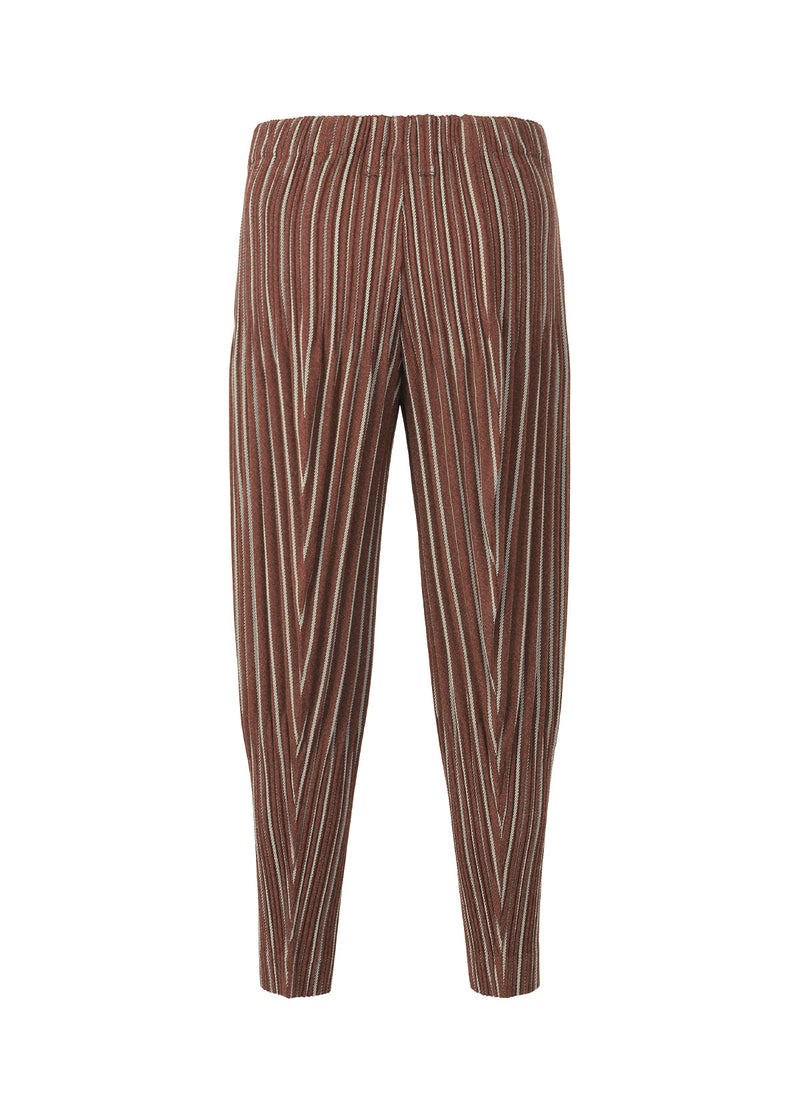 TWEED PLEATS Trousers Red Check