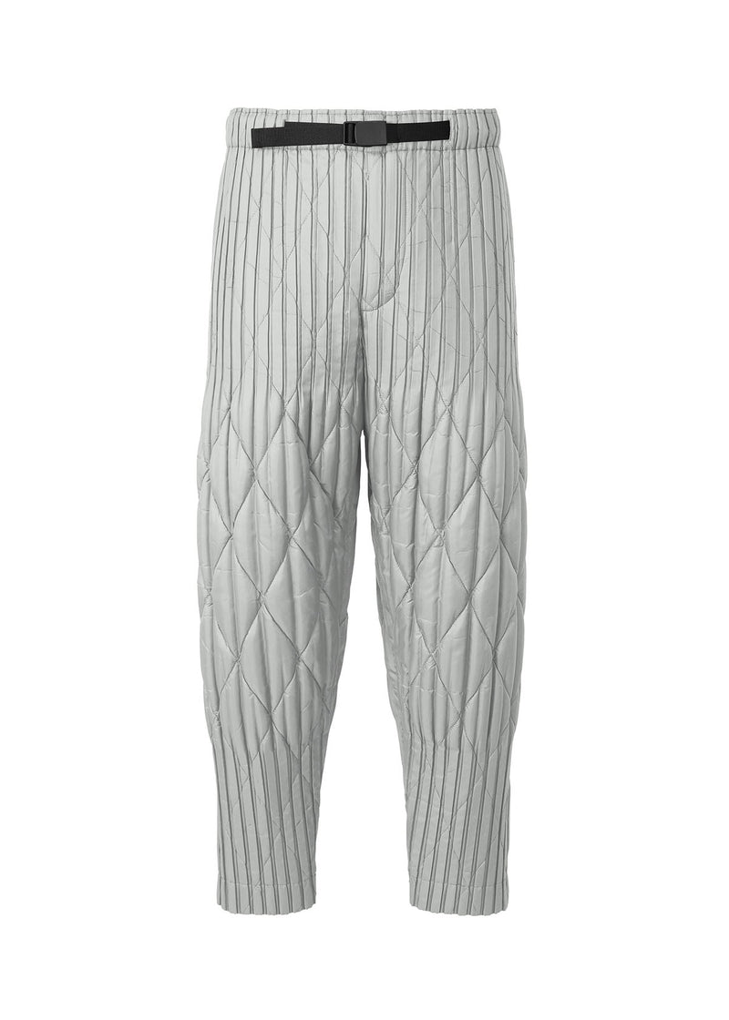 PADDED PLEATS Trousers Light Grey