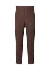 PLEATS BOTTOMS 3 Trousers Burnt Brown