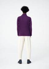 COLOR PLEATS Top Mulberry Purple
