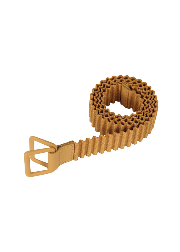 PLEATS BELT Belt Yellow
