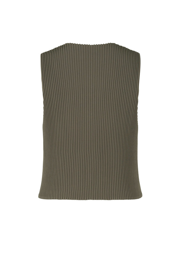 TUXEDO PLEATS Vest Charcoal Grey
