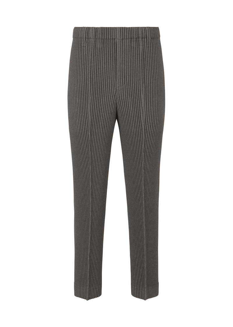 Grey Tapered technical-pleated trousers