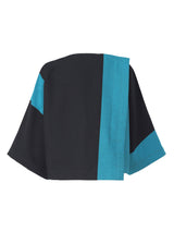 FLIP JACQUARD Jacket Navy x Turquoise