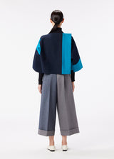 FLIP JACQUARD Jacket Navy x Turquoise