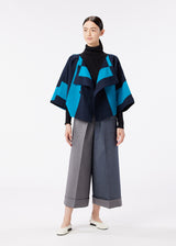 FLIP JACQUARD Jacket Navy x Turquoise