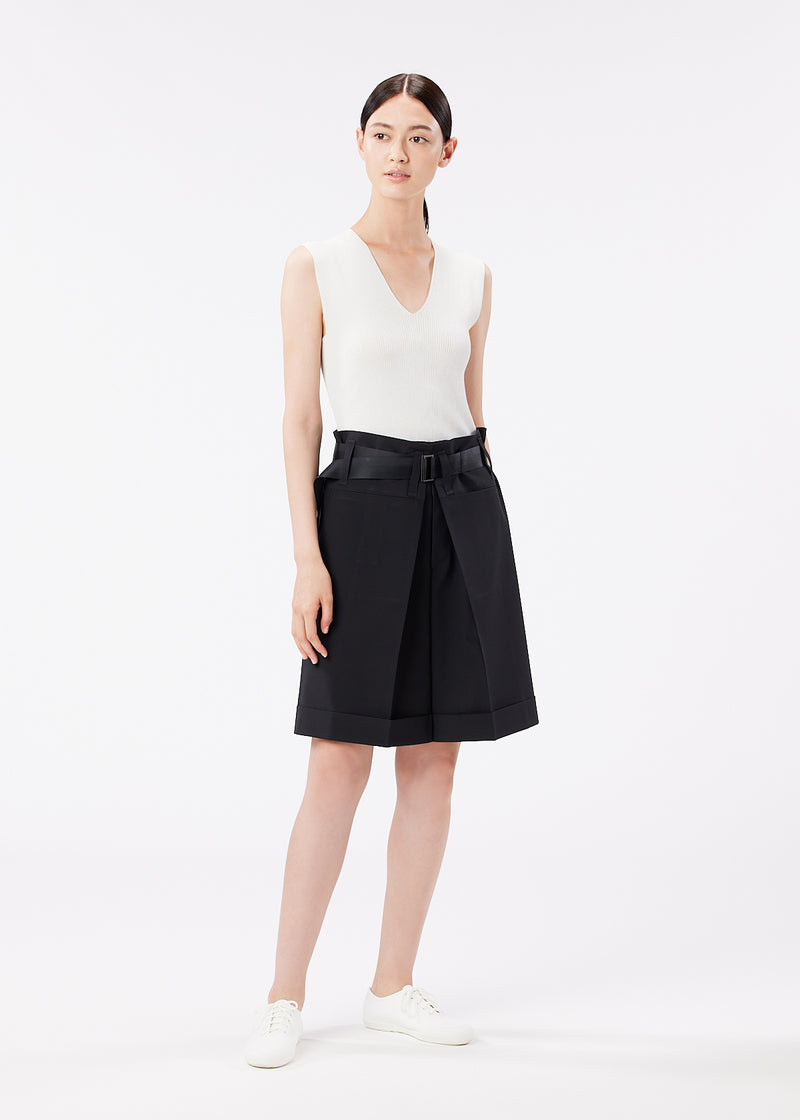 132 5. SQUARE UNITS SOLID Skirt Black