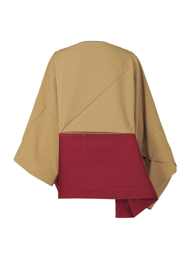 132 5. SQUARE UNITS Shirt Camel x Red