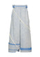 ROLLED DENIM Trousers Off White Blue
