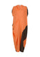 PIVOT DRAPE Dress Orange x Black
