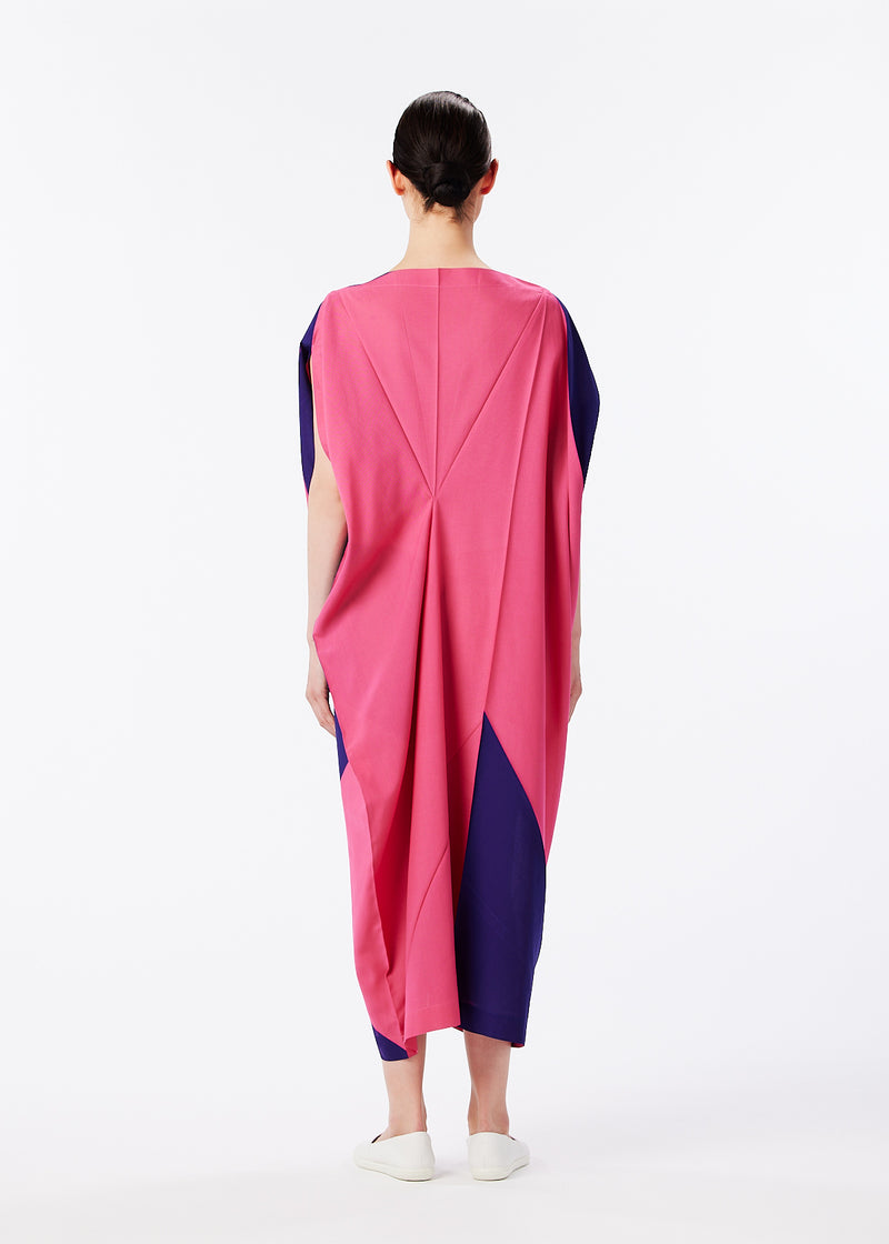 PIVOT DRAPE Dress Pink x Purple