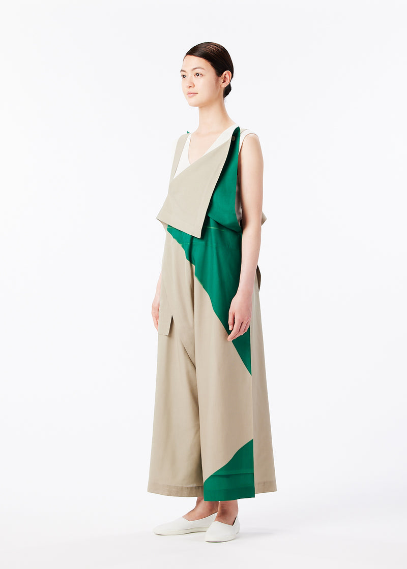 PIVOT DRAPE Jumpsuit Olive x Green