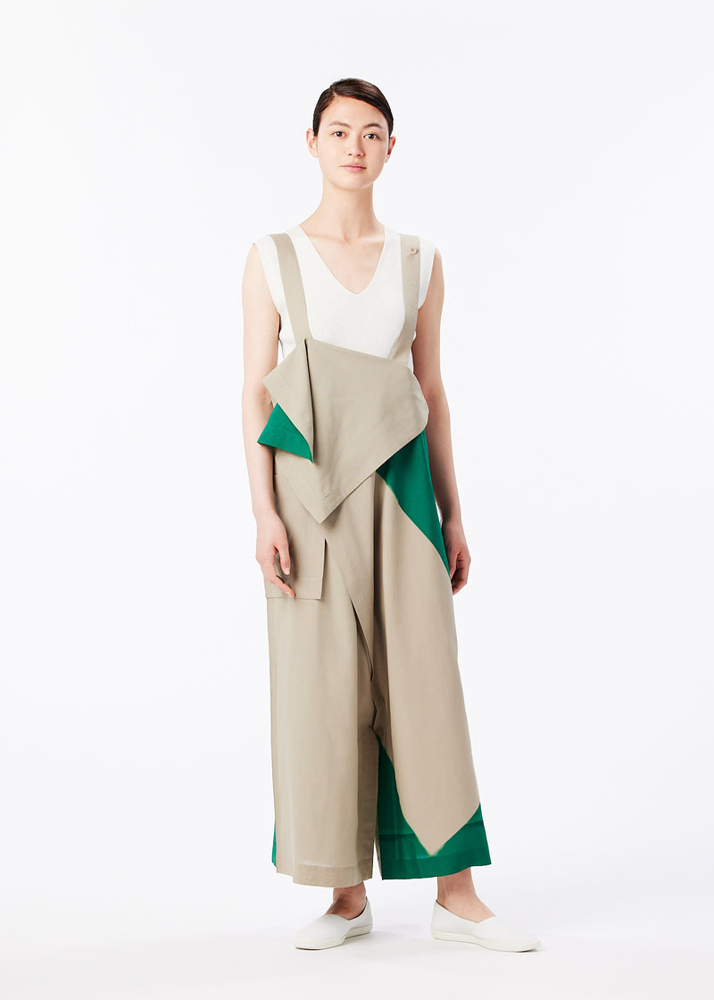 PIVOT DRAPE Jumpsuit Olive x Green