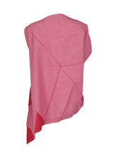 TRIANGLE RAMIE Shirt Pink x Red