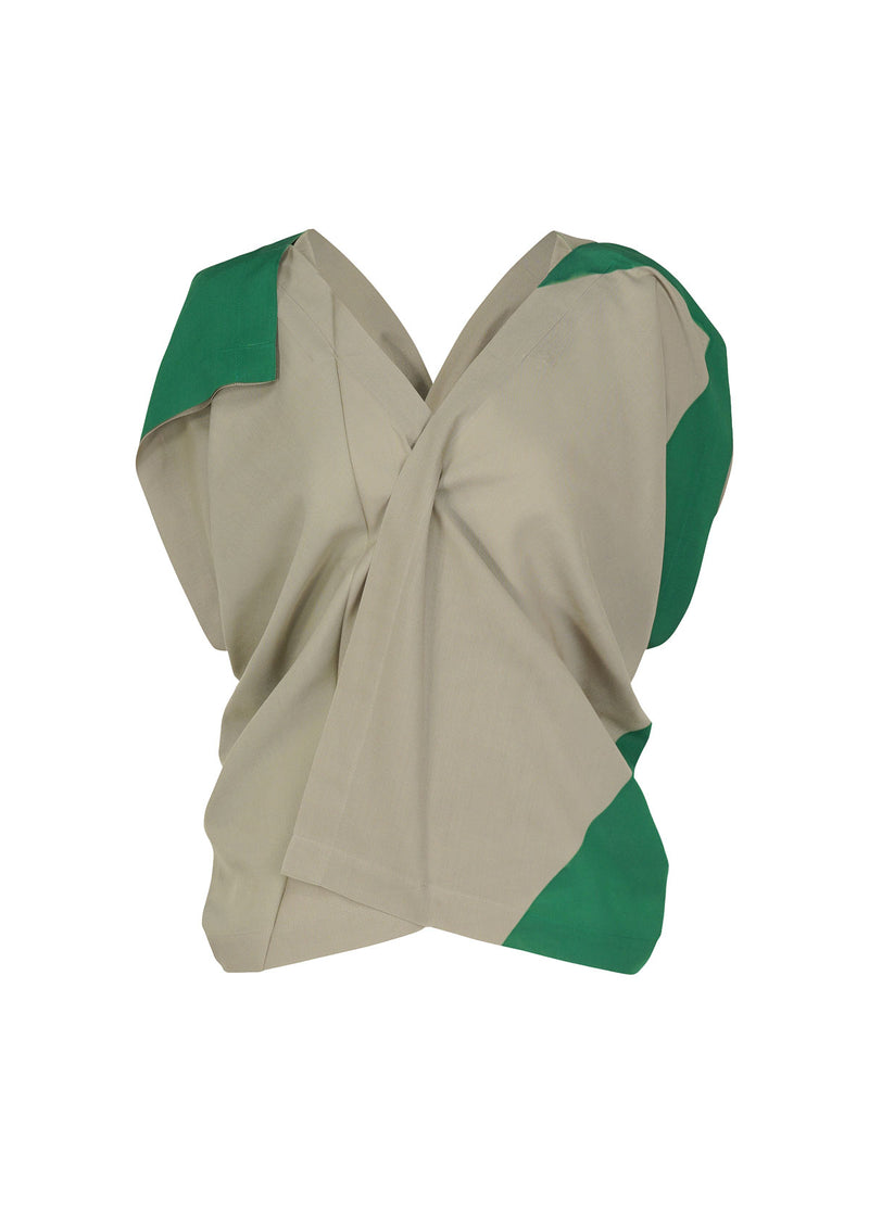 PIVOT DRAPE Shirt Olive x Green