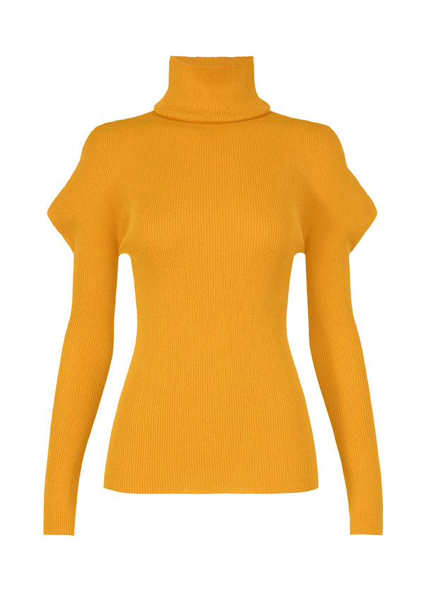 FLAT RIB KNIT Top Saffron