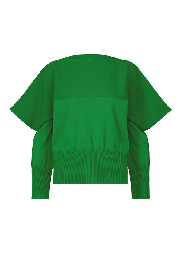 SQUARE STACK KNIT Top Green