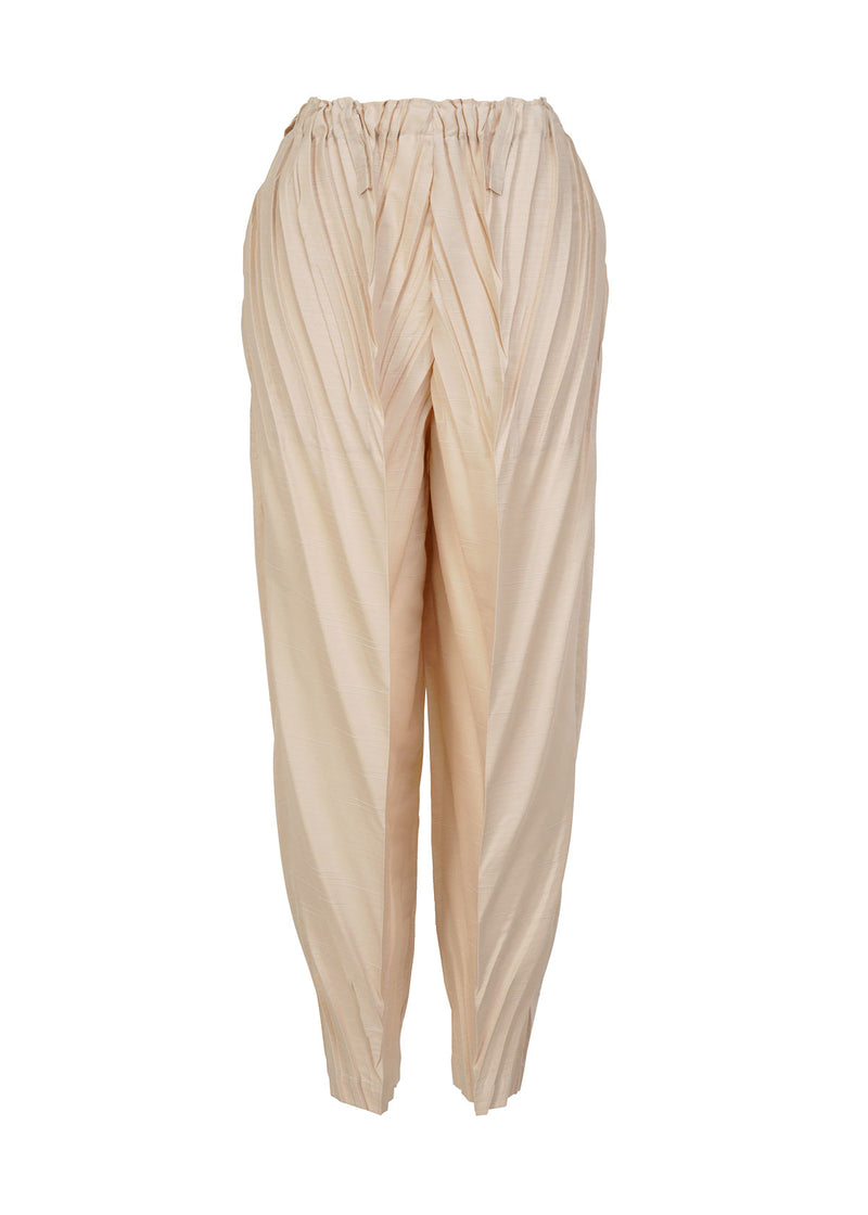 HERRINGBONE PLEATS Trousers Ivory
