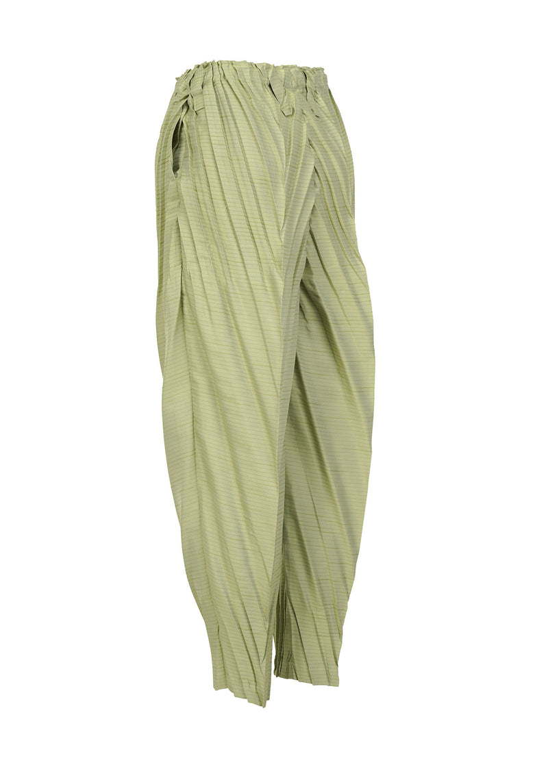 HERRINGBONE PLEATS Trousers Ivory