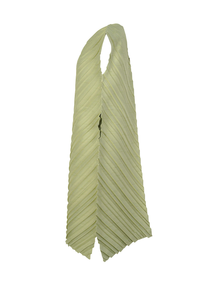 HERRINGBONE PLEATS Dress Ivory