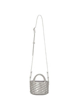 SPARKLE SPIRAL GRID Bag Silver