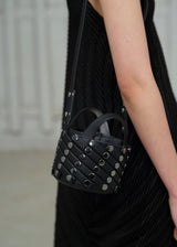 SPARKLE SPIRAL GRID Bag Silver