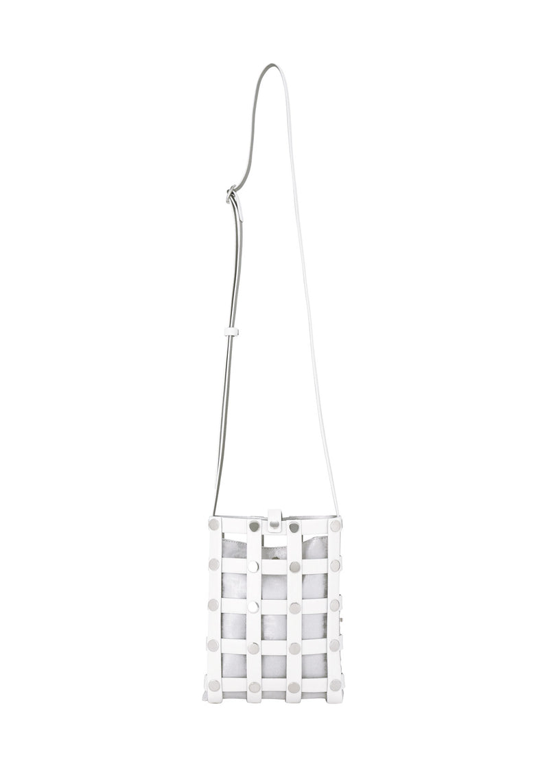 SPARKLE SPIRAL GRID Bag White
