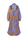 GROW PLEATS Coat Blue-Hued