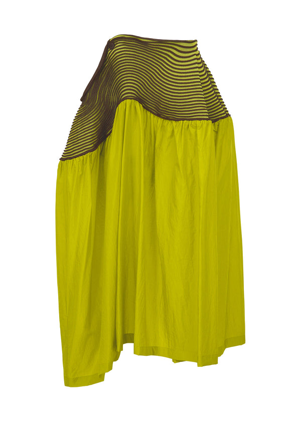 WINDING SOLID Skirt Yellow