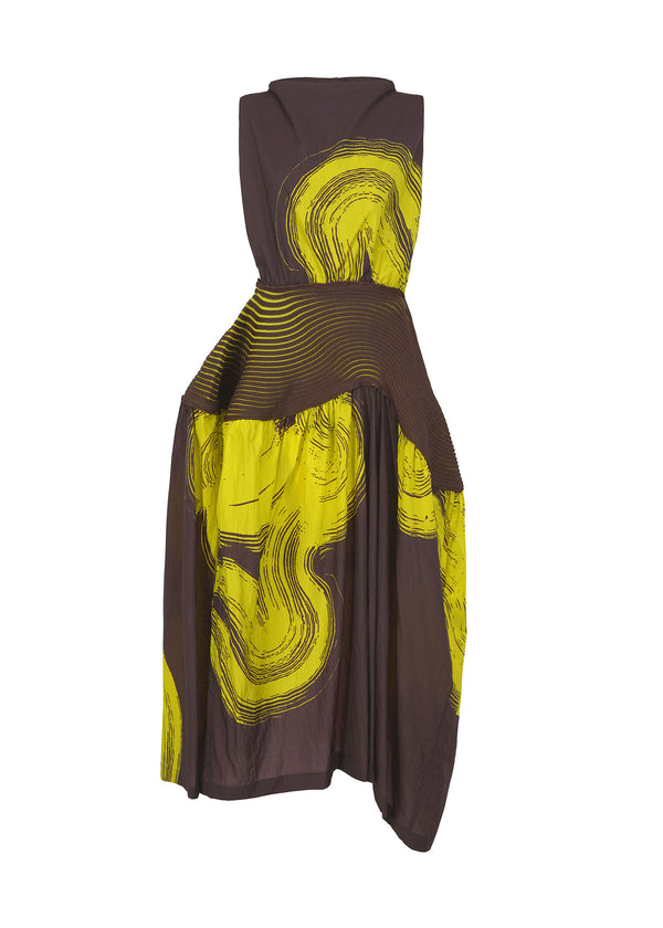 WINDING Dress Brown-Hued
