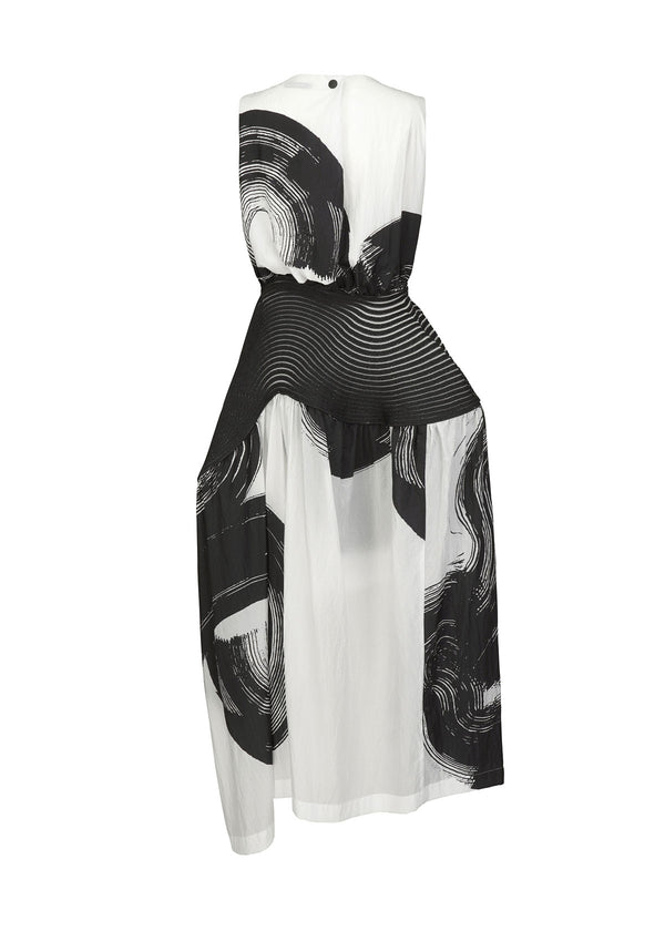 WINDING Dress White-Hued