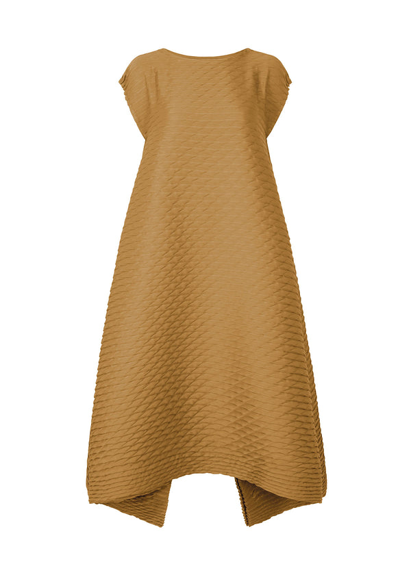SPROUT PLEATS SOLID Dress Light Brown