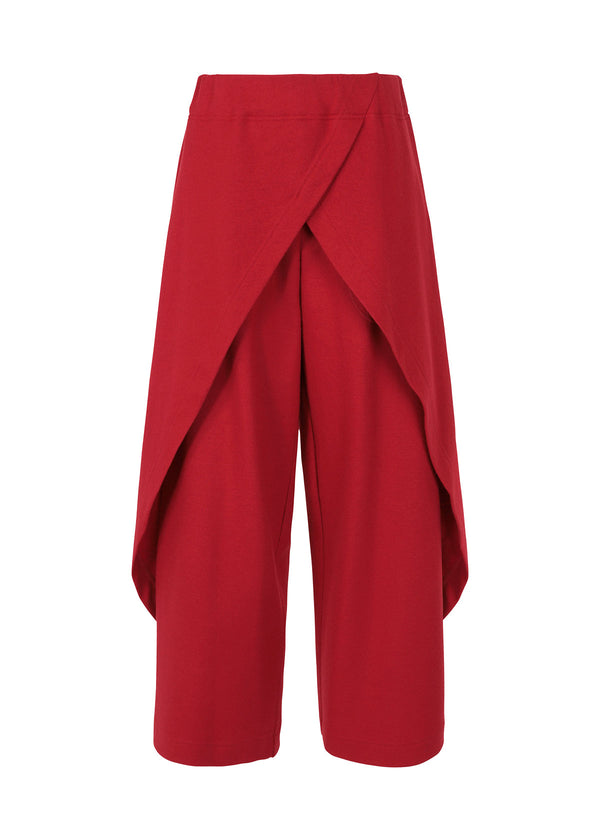 WOOL JERSEY Trousers Red
