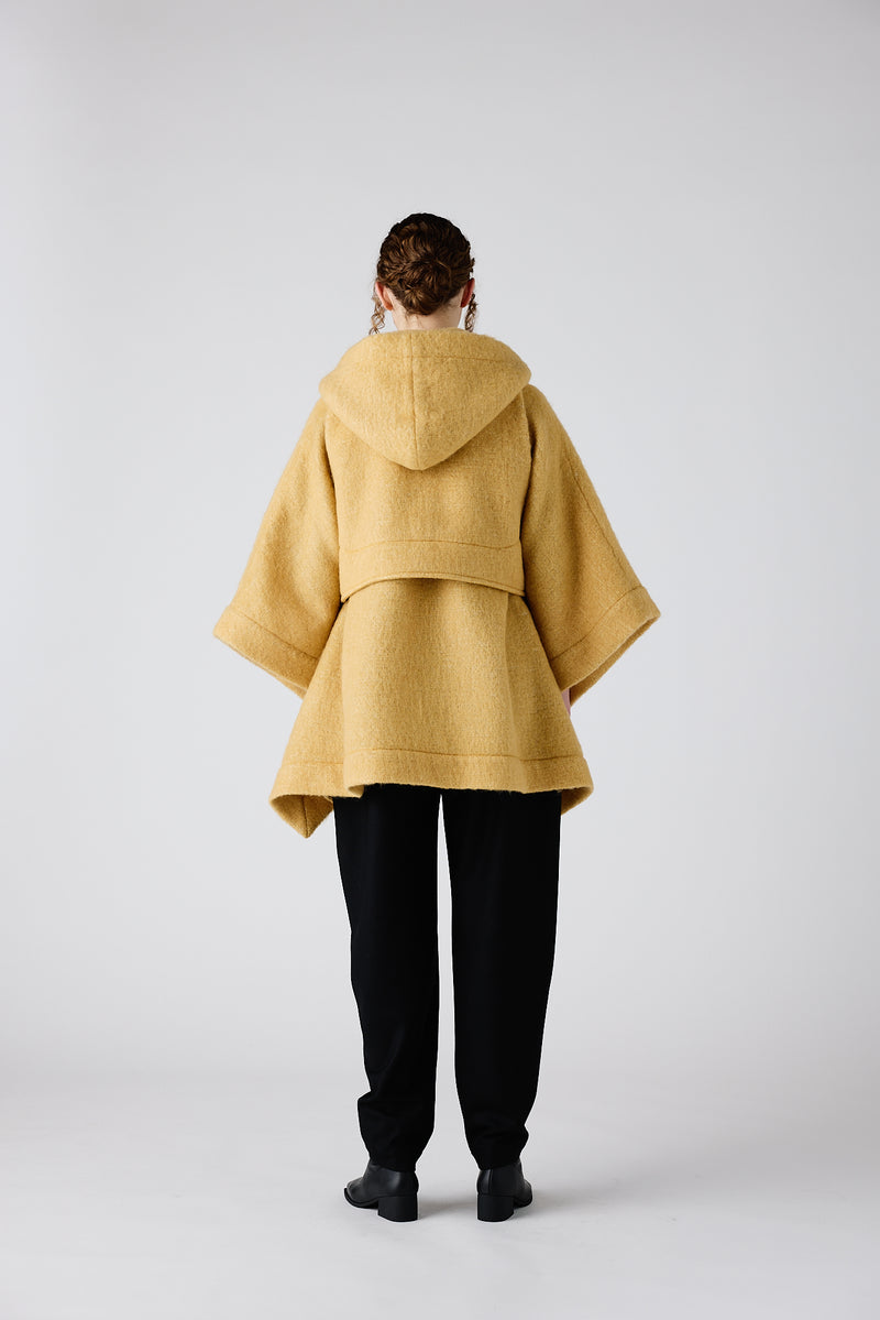 CLIP MOHAIR COAT Coat Magenta