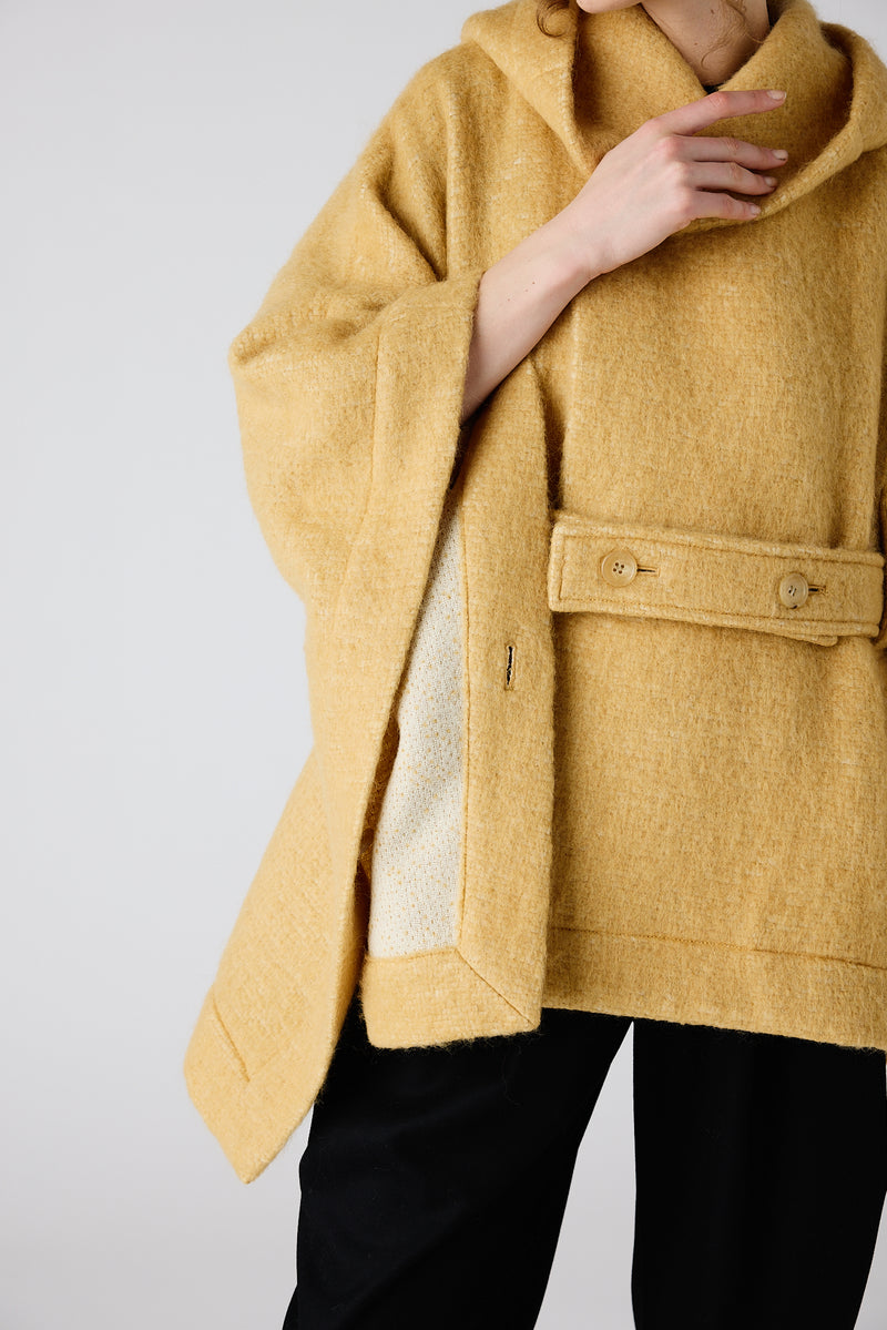 CLIP MOHAIR COAT Coat Magenta