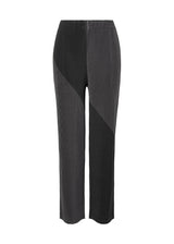 RIDGE PLEATS Trousers Black x Charcoal