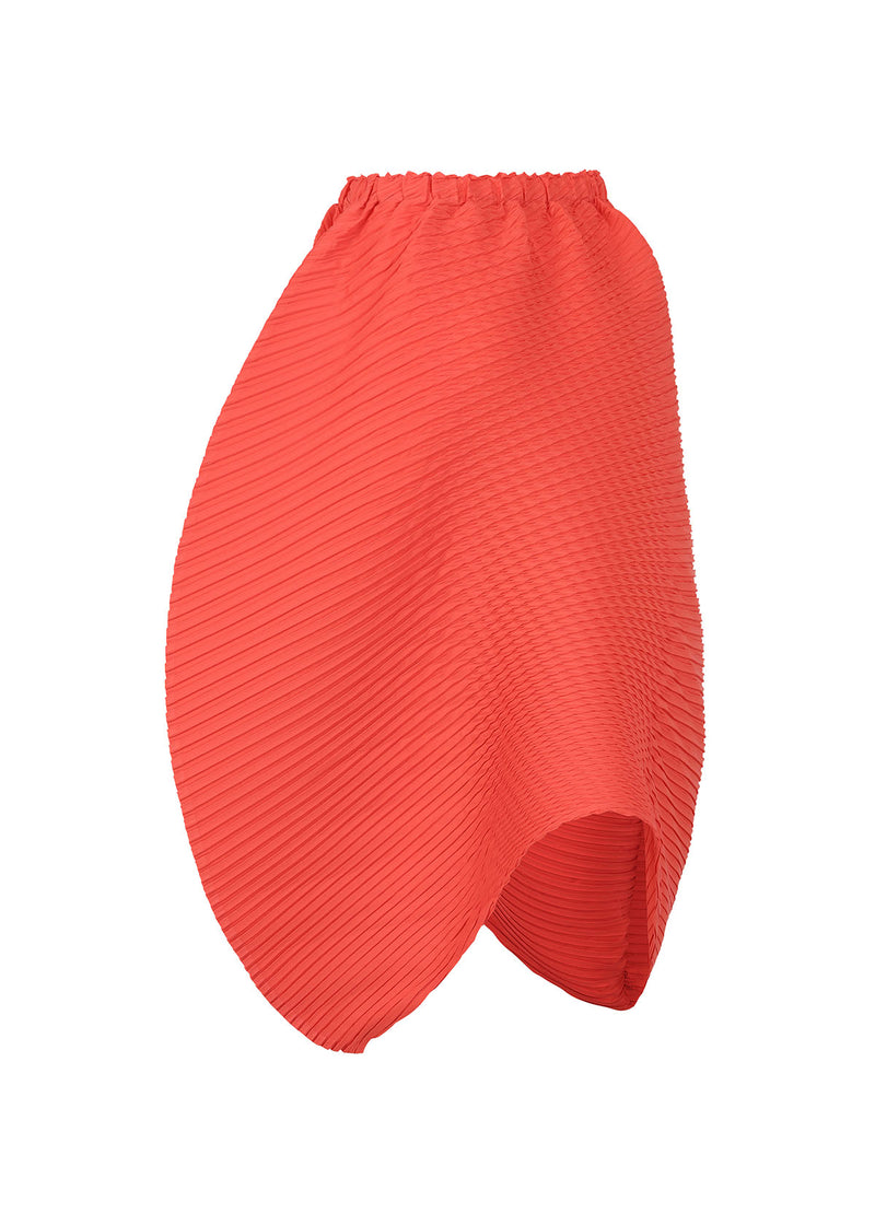 CONCRETION PLEATS Skirt Red