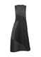 RIDGE PLEATS Dress Black x Charcoal