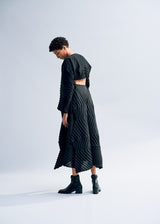 SEQUENCE PLEATS Shirt Black
