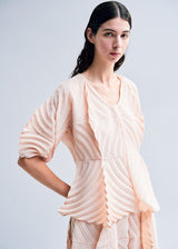 SEQUENCE PLEATS Shirt Beige