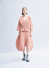 CONCRETION PLEATS Cardigan Beige