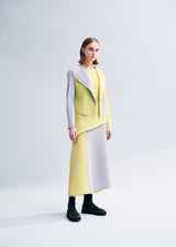 RIDGE PLEATS Cardigan Blue x Red