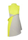 RIDGE PLEATS Tunic Light Grey x Yellow