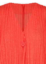 RAMIE PLEATS Vest Scarlet