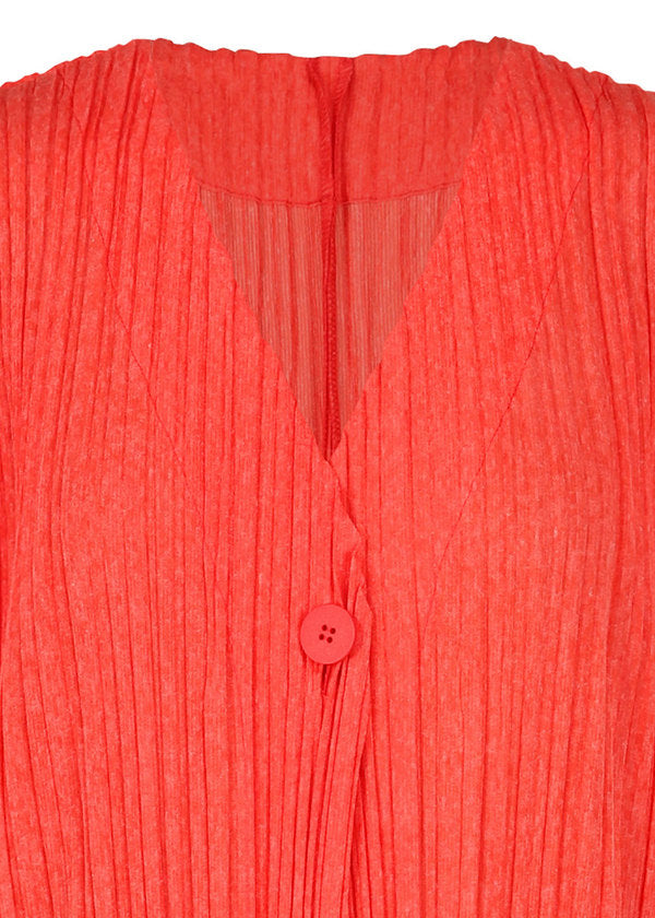 RAMIE PLEATS Vest Scarlet