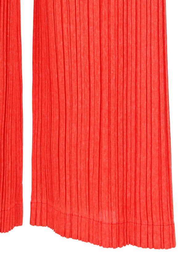 RAMIE PLEATS Trousers Scarlet