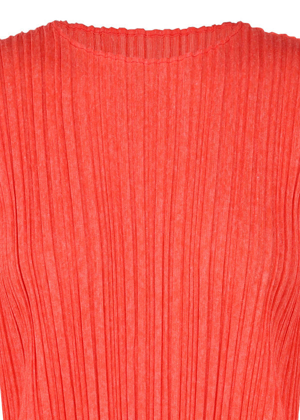 RAMIE PLEATS Top Scarlet