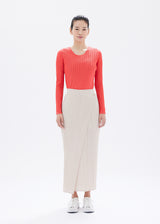 MONTHLY COLORS : OCTOBER Skirt Beige